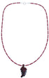 Authentic Sterling Silver Coral And Agate Bead Leaf Southwestern Necklace BX120842